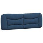 vidaXL Cadre de lit sans matelas Hvar bleu 160x200 cm tissu