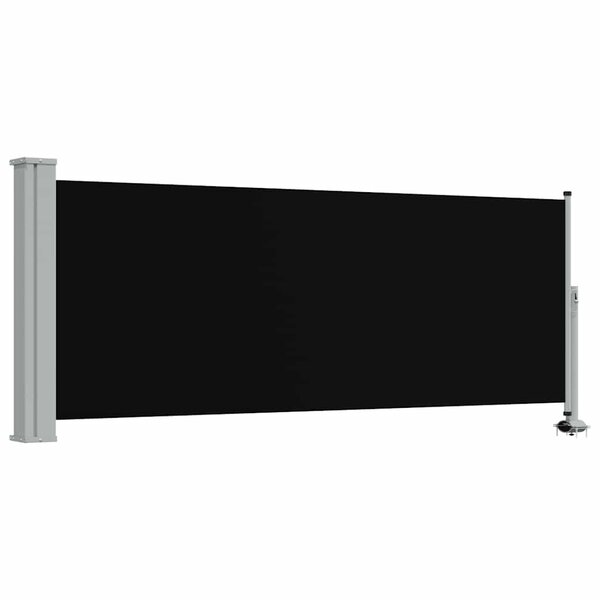 vidaXL Auvent latéral rétractable de patio 100 x 300 cm Noir
