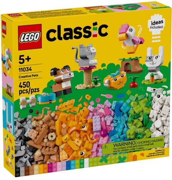 LEGO Classic - Kit Créatif Animaux de Compagnie 11034 pour Enfants