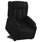 vidaXL Fauteuil inclinable électrique noir similicuir