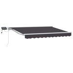vidaXL Cadre de store manuel avec LEDs 3 5 x 2 5 m