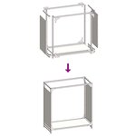 vidaXL Portant de bois chauffage noir 60x28x65 cm