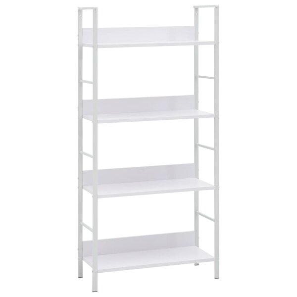 vidaXL Bibliothèque à 4 niveaux blanc 60x27 6x124 5 cm bois ingénierie