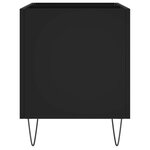 vidaXL Armoire à disques noir 74 5x38x48 cm bois d'ingénierie