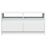 vidaXL Table basse avec lumières LED blanc bois d'ingénierie