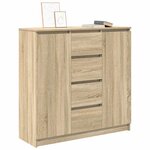 vidaXL Buffet et tiroirs chêne sonoma 100 5x35x98 5 cm bois ingénierie