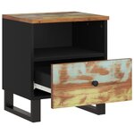 vidaXL Table de chevet Bois de récupération et d'ingénierie