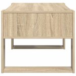 vidaXL Table basse Chêne Sonoma 92 x 53 x 45 cm Bois d'ingénierie