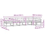 vidaXL Ensemble de canapés d'extérieur 4 pc Blanc et gris clair