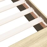 vidaXL Cadre de lit sans matelas chêne sonoma 90x200 cm