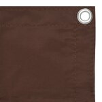 vidaXL Écran de balcon Marron 75x400 cm Tissu Oxford