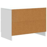 vidaXL Cabinet de chevet Blanc 62 x 34 5 x 44 5 cm Bois d'ingénierie