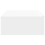 vidaXL Meuble TV avec éclairage LED blanc 60x35x15 5 cm