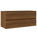 vidaXL Armoire d'évier Chêne marron 100x38 5x45 cm Bois d'ingénierie
