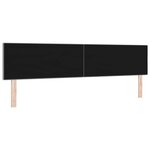 vidaXL Tête de Lit LED avec des lumières à LED Gris clair 200 cm tissu