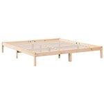 vidaXL Cadre de lit extra long sans matelas 200x220 cm bois massif pin