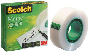 Ruban adhésif Magic 810 invisible 19 mm x 10 m SCOTCH