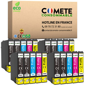 COMETE, Entreprise Française- T0715 - 20 Cartouches Compatibles EPSON