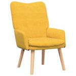 vidaXL Fauteuil relaxant Jaune clair 63 x 67 x 94 cm tissu