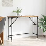 vidaXL Table console Bois ancien 100 x 32 x 75 cm Bois d'ingénierie