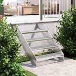 vidaXL Escalier en caillebotis 70x24x7 cm acier galvanisé