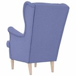 vidaXL Fauteuil bleu jean 74x84x100 cm tissu
