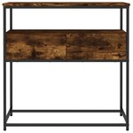 vidaXL Table console chêne fumé 75x40x75 cm bois d'ingénierie