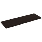 vidaXL Dessus de table bois massif traité bordure assortie