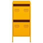 vidaXL Buffet jaune moutarde 35x39x73 5 cm acier laminé à froid