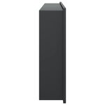 vidaXL Niche de douche noir mat 62x32x9 cm acier inoxydable