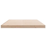 Structure de lit au sol vidaXL Blanc 140x220 cm Bois massif Pin