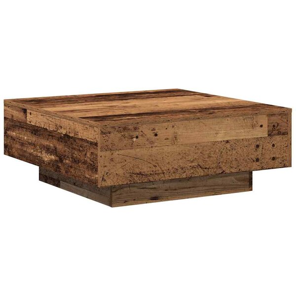 vidaXL Table basse Bois ancien 80 x 80 x 31 cm Bois d'ingénierie