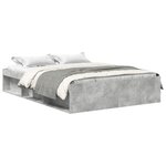 vidaXL Cadre de lit sans matelas gris béton 120x200 cm