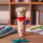 Legami KA0025 - Trousse 2 en 1 en Silicone Golden Fur-ever Friends - Kawaii
