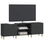 vidaXL Meuble TV Noir 150 x 31 x 50 cm Bois d'ingénierie