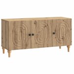 vidaXL Meuble TV 99 x 34 5 x 50 cm Chêne artisanal Bois d'ingénierie