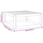 vidaXL Table basse 68x68x29 cm bois d'acacia massif