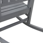 Fauteuils Bascule de jardin vidaXL 2 Pièces Gris clair 70x92x107.5 cm HDPE