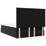 vidaXL Cadre de lit ottoman avec matelas noir 140x190 cm velours