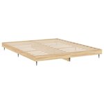 vidaXL Cadre de lit sans matelas chêne sonoma 180x200 cm