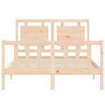 vidaXL Cadre de lit sans matelas 140x190 cm bois de pin massif