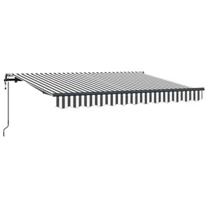 vidaXL Auvent Rétractable Anthracite 250 x 200 cm tissu
