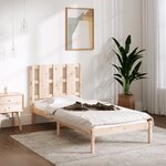 vidaXL Cadre de lit sans matelas 90x200 cm bois de pin massif
