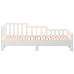 vidaXL Lit coulissant sans matelas blanc 2x(90x200) cm
