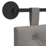 vidaXL Tête de lit suspendue Taupe Tissu