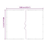 vidaXL Couverture pour plantes Transparent 4 x 12 m PE