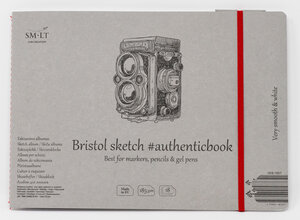 SM-LT Carnet- Dessin - Bristol - 24 5x17 6cm - 18  feuilles - 185 gsm