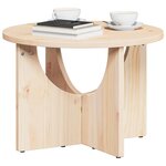 vidaXL Table basse Naturel 50 x 50 x 35 cm Bois massif en pin