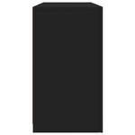 vidaXL Buffet avec lumières LED noir 123x37x67 cm