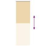 vidaXL Store enrouleur occultant largeur du tissu 70 7 cm polyester